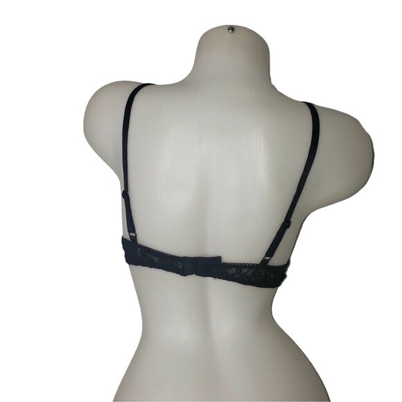 Vintage Y2K PAMELA ANDERSON Black Lace Bra Womens Size 38C NEW - Picture 2 of 7